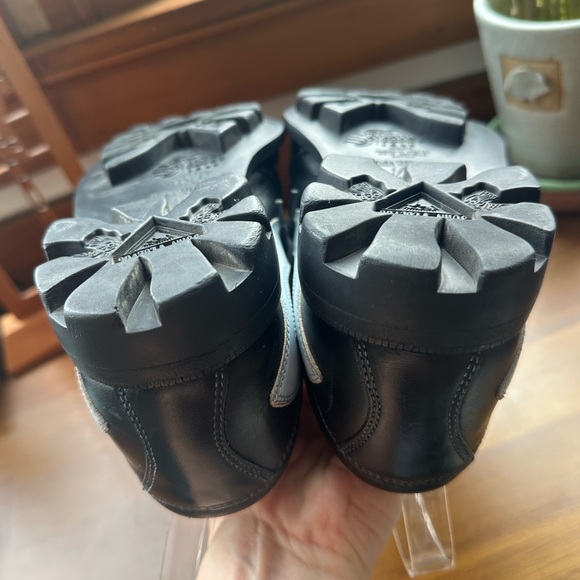 Fluevog EXCELLENT Angels Ivan vintage lace-up trainer black & light blue -W7/7.5 - Picture 14 of 16